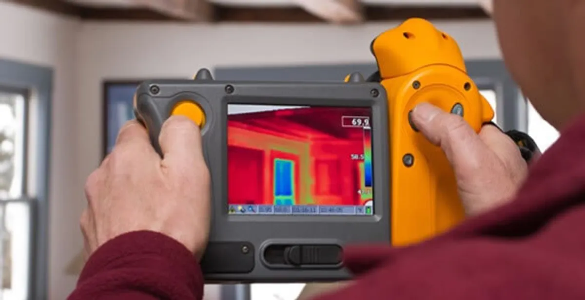 home energy audit service capturing thermal readings to analyze insulation and electrical efficiency in San Antonio, TX